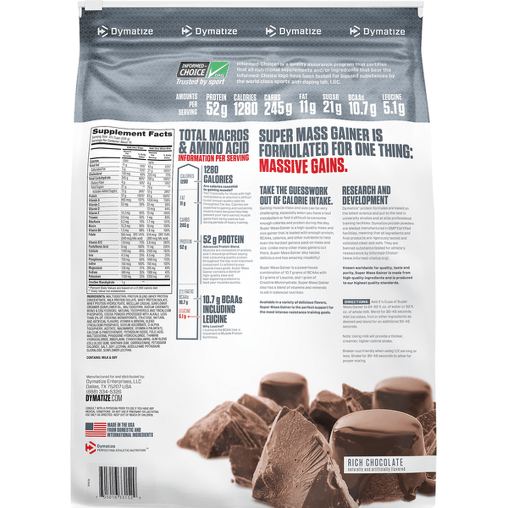 DYMATIZE SUPER MASS GAINER 12 LBS