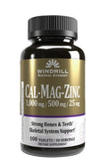 WHP CALCIUM, MAGNESIUM, ZINC 100 TABS