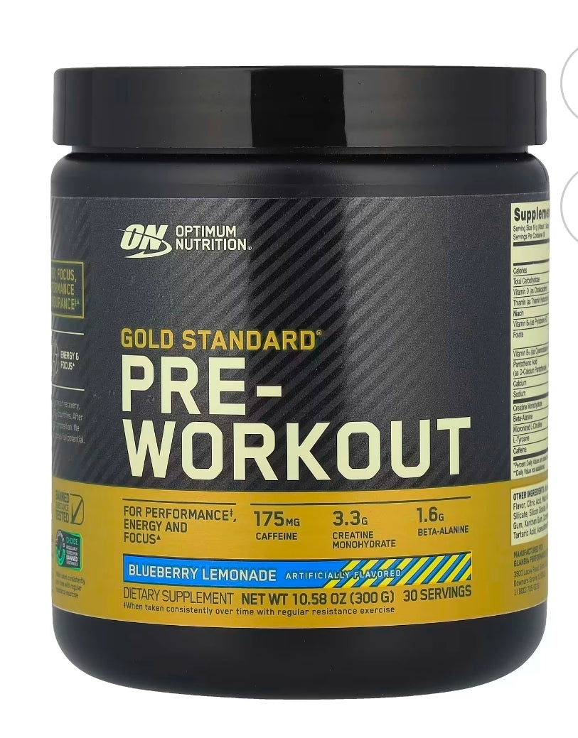 OPTIMUM NUTRITION GOLD STANDARD PRE-WORKOUT 30 SERV
