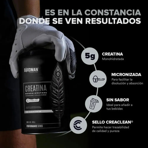 CREATINA BIRDMAN 450g con 90 días de consumo