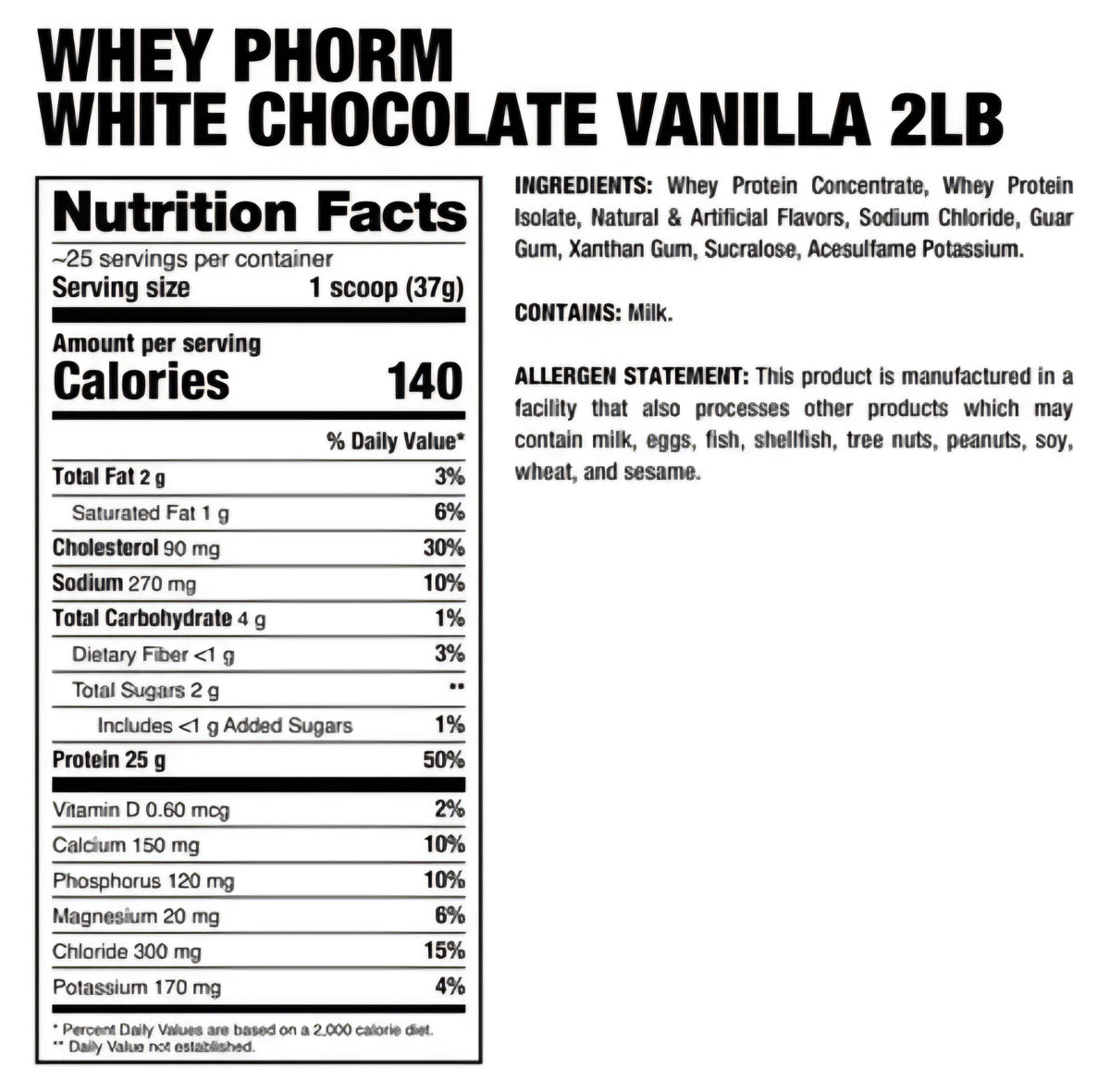 DRAGON WHEYPHORM 2 LBS