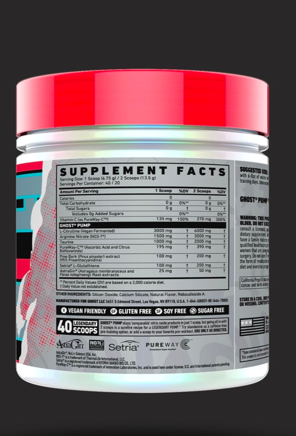 GHOST PUMP NITRIC OXIDE 40 SERV